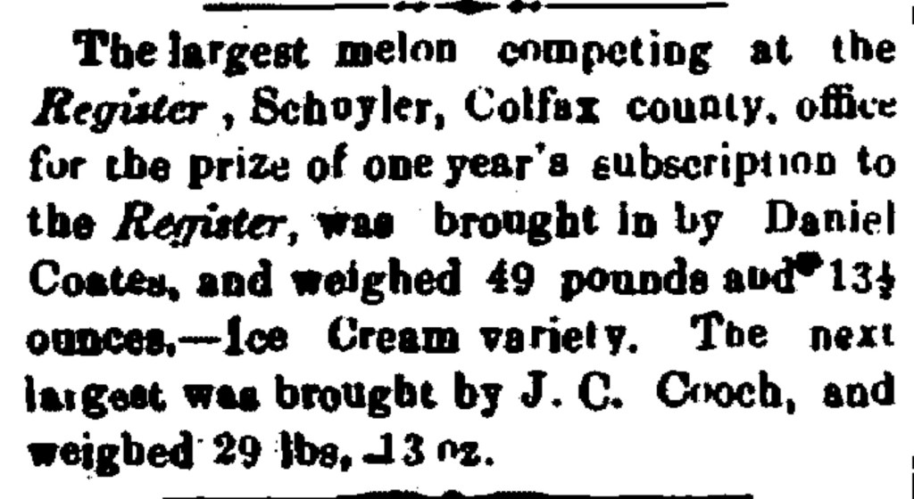 This image has an empty alt attribute; its file name is daniel-coates-melon-daily_nebraska_press_1875-10-13_4.jpg